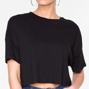 Black crop top for sale.